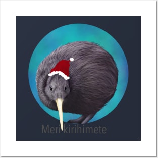 Christmas kiwi Posters and Art